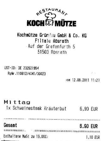 ecaa Hffner Kochmtze Restaurant